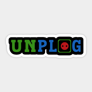 Unplug Sticker